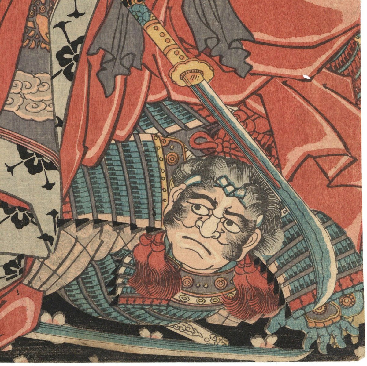 鍔 夜叉と武者図 T-032-1IR3 鉄地 夜叉と武者図鍔｜現代物金具の販売