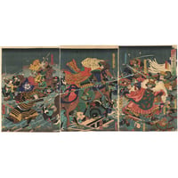 国綱 「信州川中嶋大合戦之図」