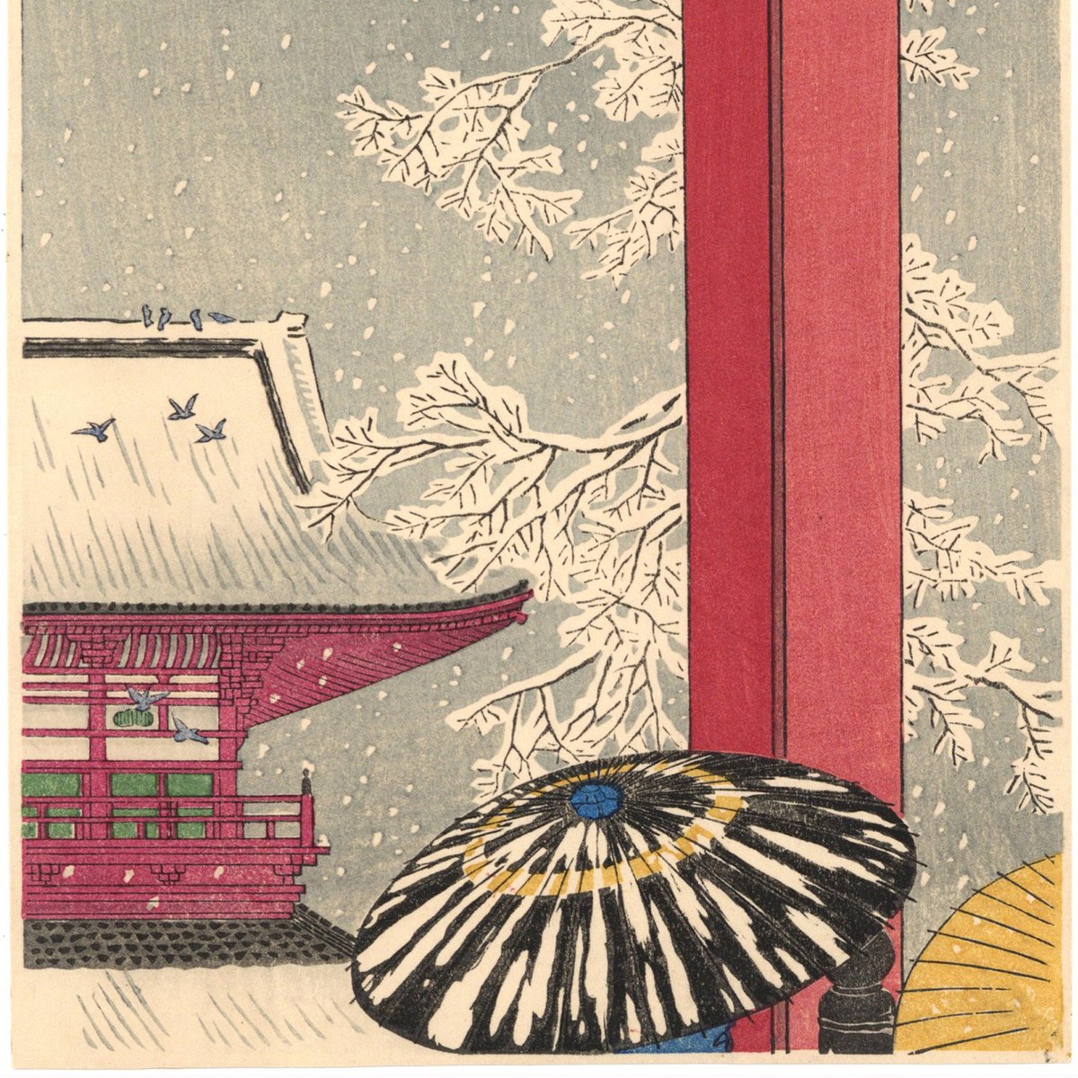 浅草常盤座　ペン画 高橋松亭(弘明) 「浅草観音堂」 | 古美術もりみや