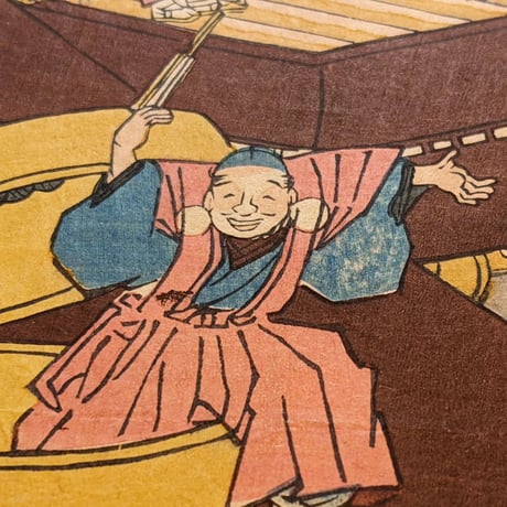 貞秀 「浅草金龍山境内において大人形ぜんまい仕掛の図」