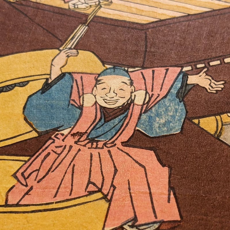貞秀 「浅草金龍山境内において大人形ぜんまい仕掛の図」 | 古美術もりみや