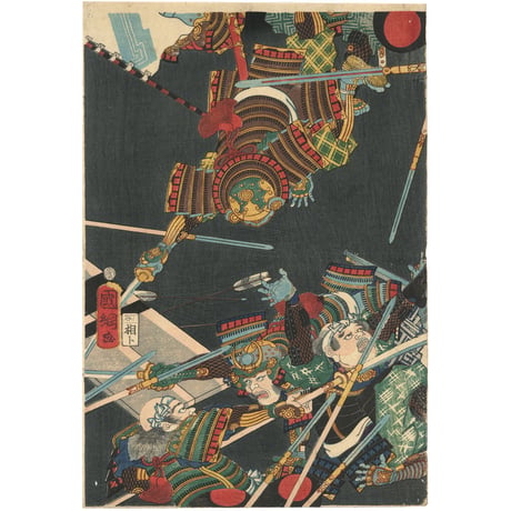 国綱 「佐枝犬千代合戦之図」