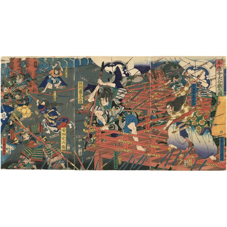 芳幾 「本応寺大合戦之図」 -本能寺の変-