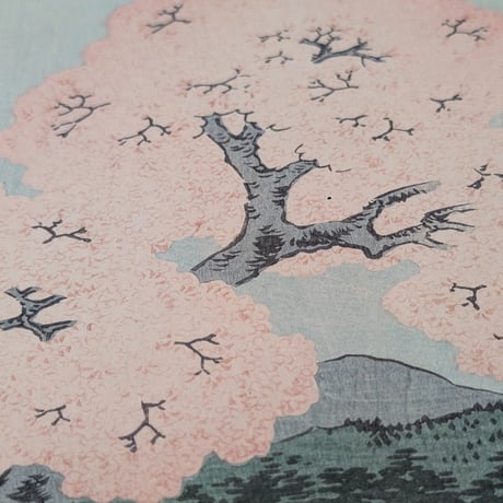 広重 「五十三次名所図会　石薬師」(竪絵東海道)