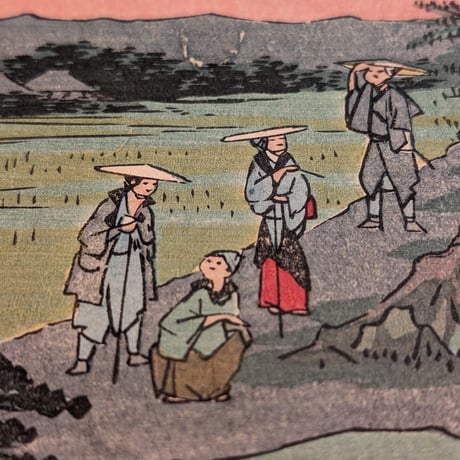 広重 「五十三次名所図会　池鯉鮒」(竪絵東海道)