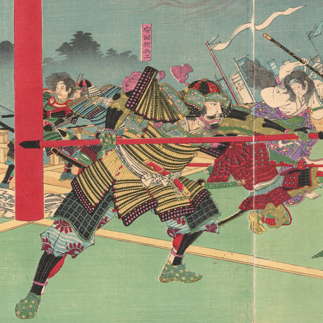 延一「本能寺焼討之図」