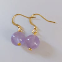 10mmラベンダーアメジストピアス