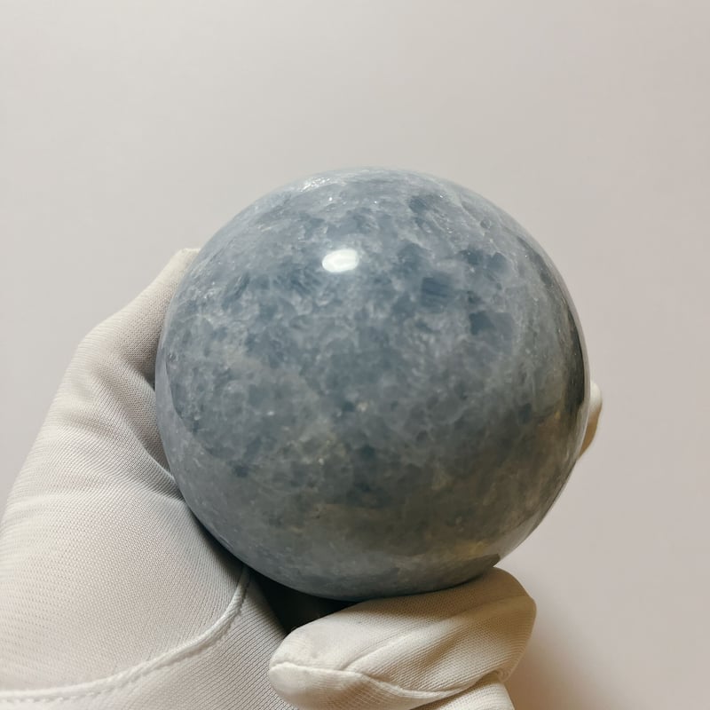 ブルーカルサイト丸玉95mm ブルーカルサイト 丸玉 95mm｜天然石 通販 キラリ石