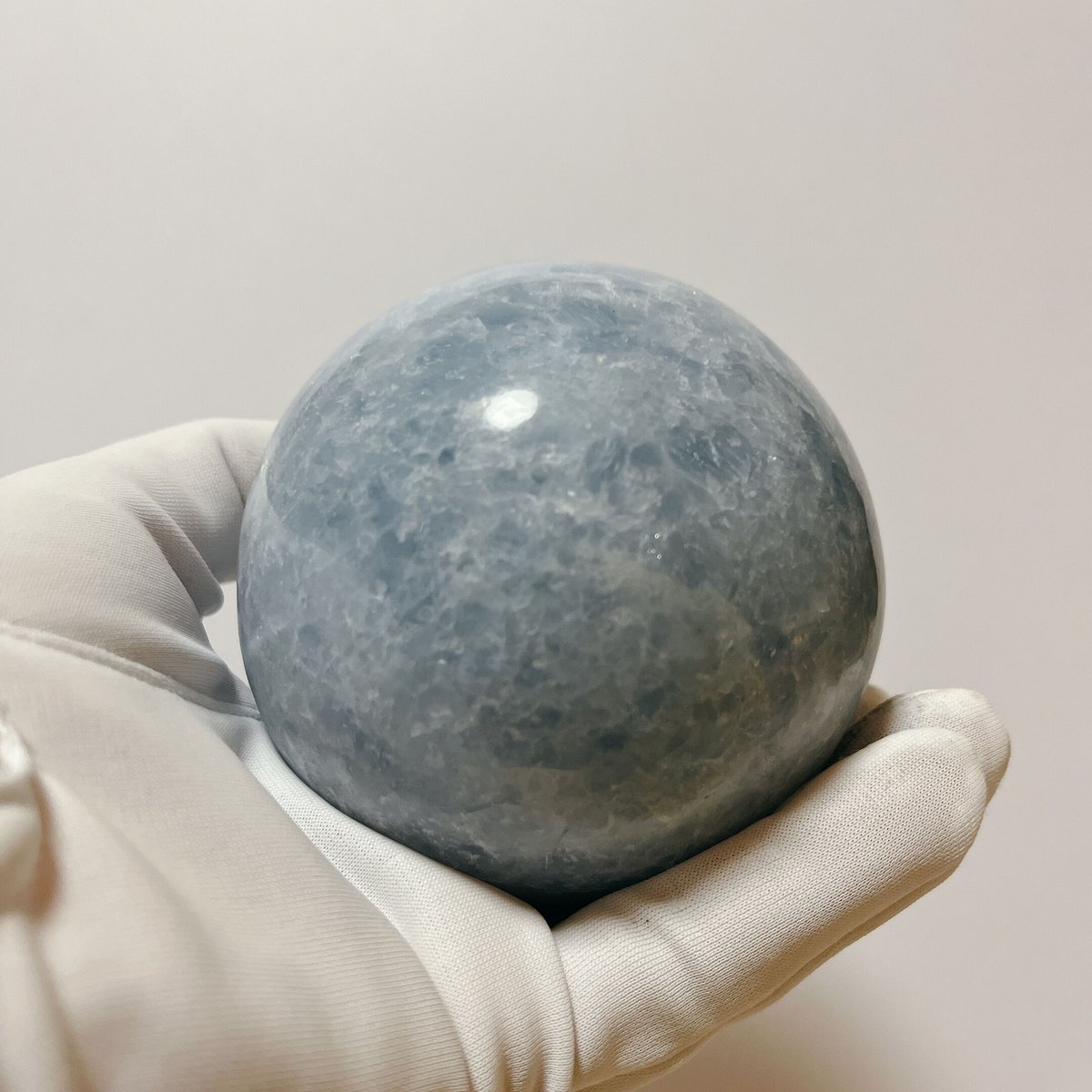 ブルーカルサイト 丸玉 #9 | me-row's power stone