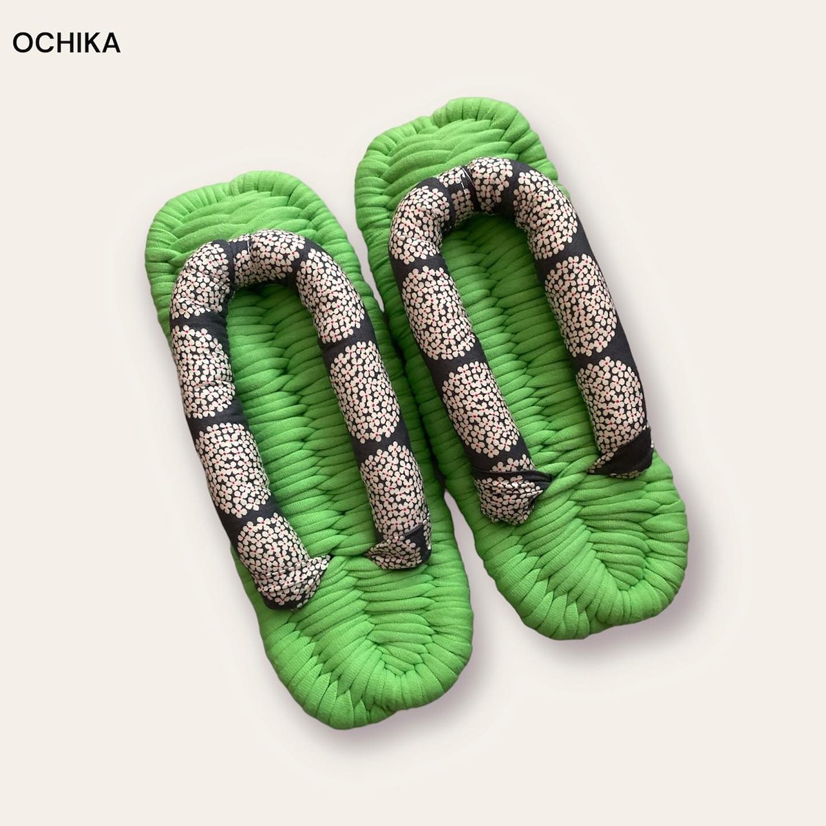 Greenきわ立つ💚布ぞうり | OCHIKAの布ぞうり