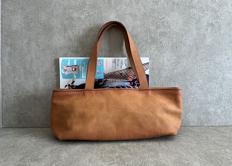 Horizontal tote bag brown 横長トートバッグ ブラウン ＜C＞ | 
