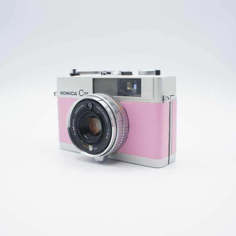 KONICA MINOLTA - 【ウッドカメラ】Konica C35 可愛いパステルカラー　1点物 KONICA MINOLTA - 【ウッドカメラ】Konica C35 可愛いパステル