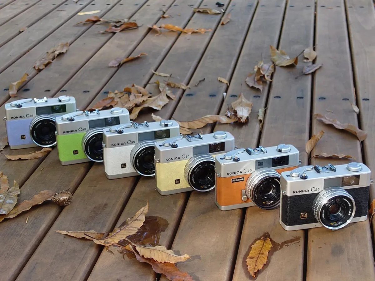 完動品美品】KONICA C35 E&L Konica〗 C35 E&L 桃（カスタム色）（#51