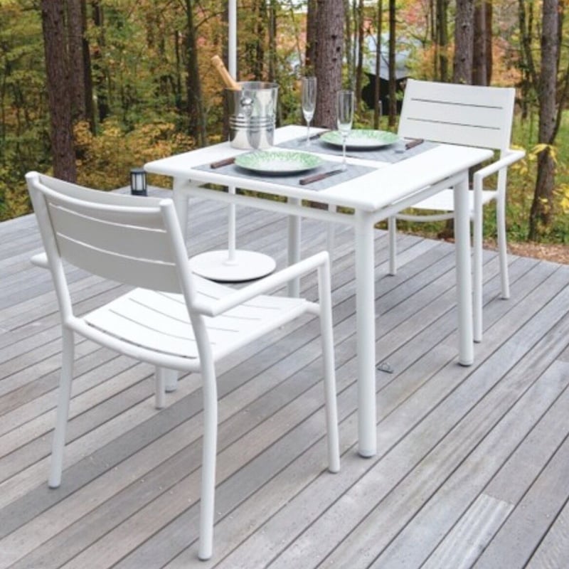 Maiori マイオリ ガーデンチェア アルミ チーク ガーデン