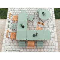 ピエニュ　PIEDS NUS　　フェルモブ　Fermob　ビストロ　スクエアテーブル　タカショー　ガーデンファニチャー 　屋外家具
