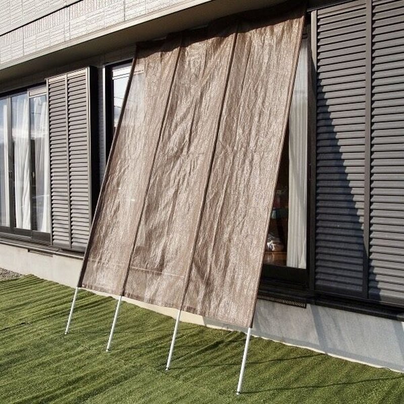 調整可能なブラウン日よけシェード 洋風たてす 日よけ シェード Gセレクション | coco GRAND