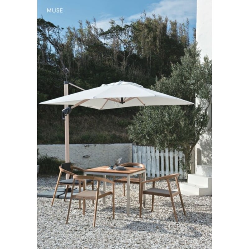 Muse ミューズ チークスタッキングアームチェア ガーデンファニチャー