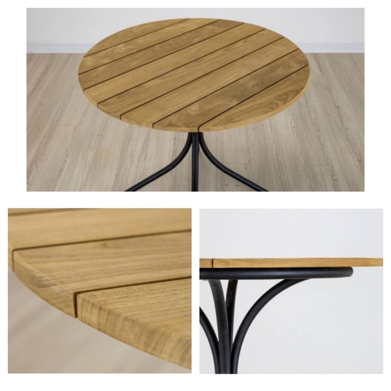 山山　テーブル HAMAKAZ ラウンドダイニングテーブル Kayu style 三協アルミ ガーデン