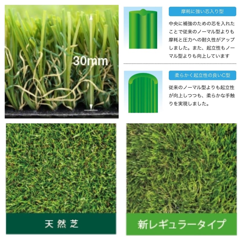 クローバーターフ レギュラータイプ 人工芝 Gセレクション