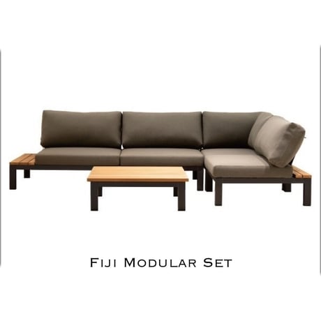 フィジーモジュラーSET　ソファ　ローテーブル　Kayu style　三協アルミ　ガーデンファニチャー