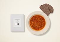 【栄養学から設計された、高密度野菜と進化系バゲットのセット】バランスド・サイエンスミール（現在はタンパク質豊富なトマトスープ）
