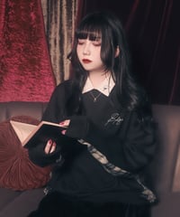 切り替えチェックスウェット (Black）