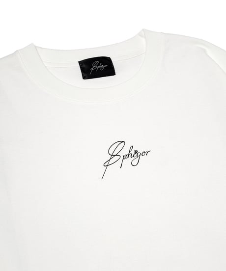 チェックガラドッキングロンT(White）