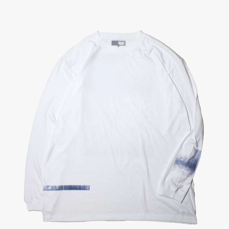 Maki ラグラン L white ロンT Maki ラグラン L white ロンT NAVY タフラク ポンチ素材ポケツキ