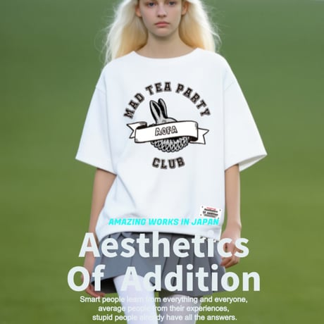 "MAD TEA PARTY CLUB”　HALF SLEEVE SWEAT SHIRTS