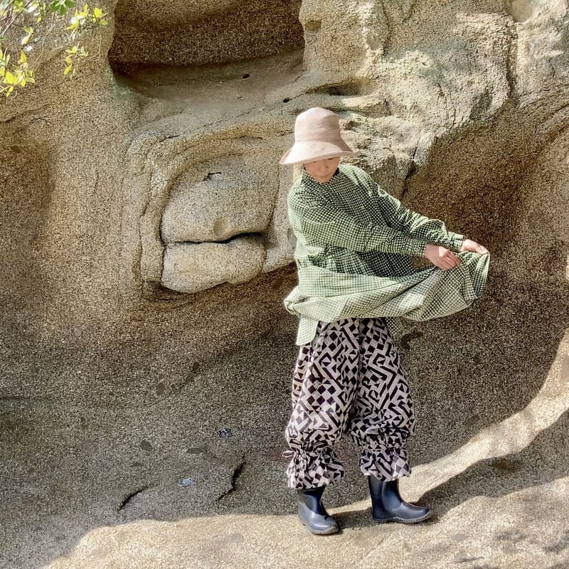 畑ワンピース【ギンガムチェック】 | weeds vegetable garden ONLIN