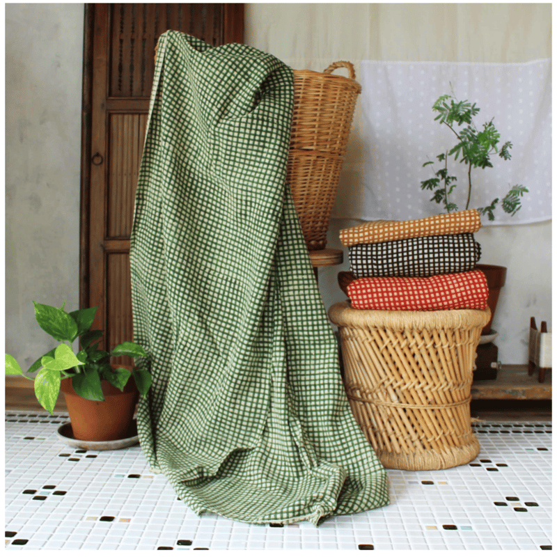 ギンガムチェック】緑 | weeds vegetable garden ONLINE SHOP