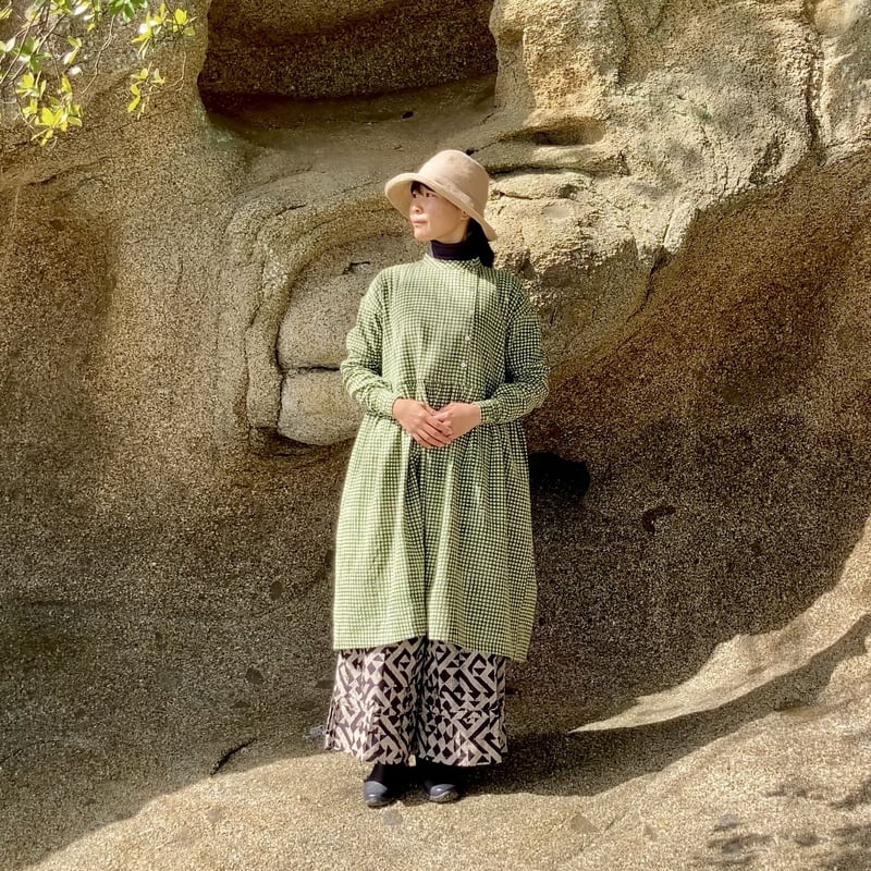畑ワンピース【ギンガムチェック】 | weeds vegetable garden ONLIN