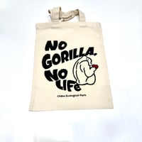 ゴリラの日2024　"NO GORILLA NO LIFe"フラットトートバッグ