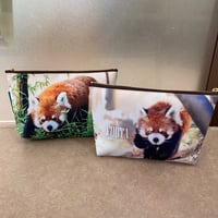 転写ポーチ　レッサーパンダ　風太