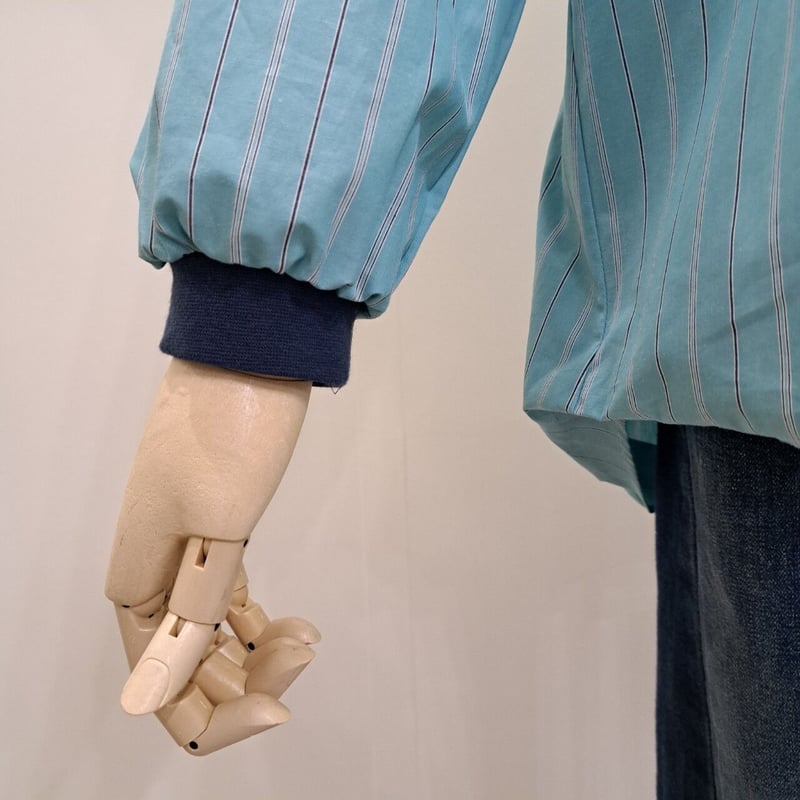 糸縫いさん様！センソユニコ　メフウ　シャツ　変形　アシメ　ロング　ストライプ 美品】センソユニコ メフウ シャツ 変形 アシメ ロング ストライプ