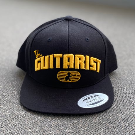 アイムギタリスト限定生産 "COLLEGE LOGO" SNAP BACK CAP [BLACKxYELOW]