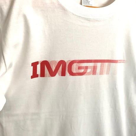 アイムギタリスト"IMGT MOTION"Tシャツ WHITE(RED PRINT) 送料¥185