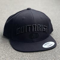 アイムギタリスト限定生産 "COLLEGE LOGO" SNAP BACK CAP [BLACKxBLACK]