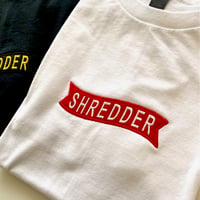 アイムギタリスト"SHREDDR"FLAGワッペン Tシャツ WHITE 送料¥185