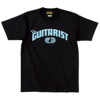 アイムギタリスト"COLLEGE LOGO"Tシャツ BLACK(L-BLUE PRINT)　送料¥185