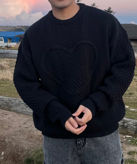 Black Heart Knit