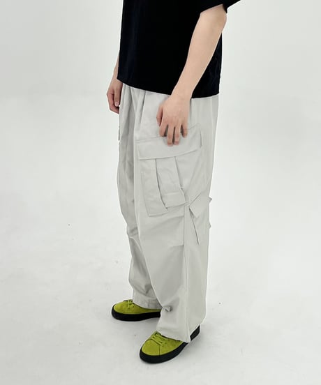 Gray side over pants