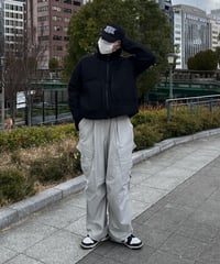 Gray side over pants
