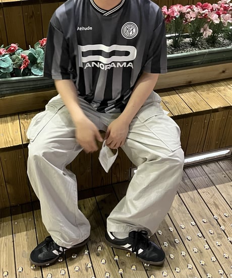 Gray side over pants