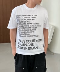 Summer slogan T-shirt 2color - WHITE -