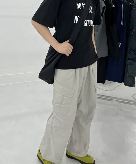 Gray side over pants
