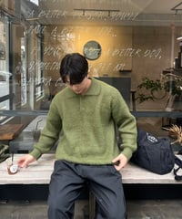 Blanc Angora Collar Knit