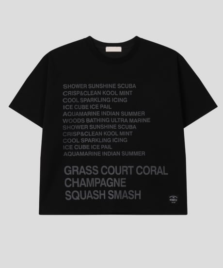 Summer slogan T-shirt 2color   -  BLACK  -