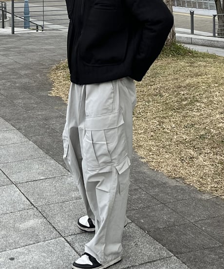 Gray side over pants