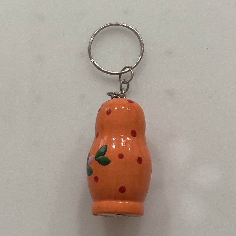 マトリョーシカ型キーホルダー オレンジ | フェアリーベル